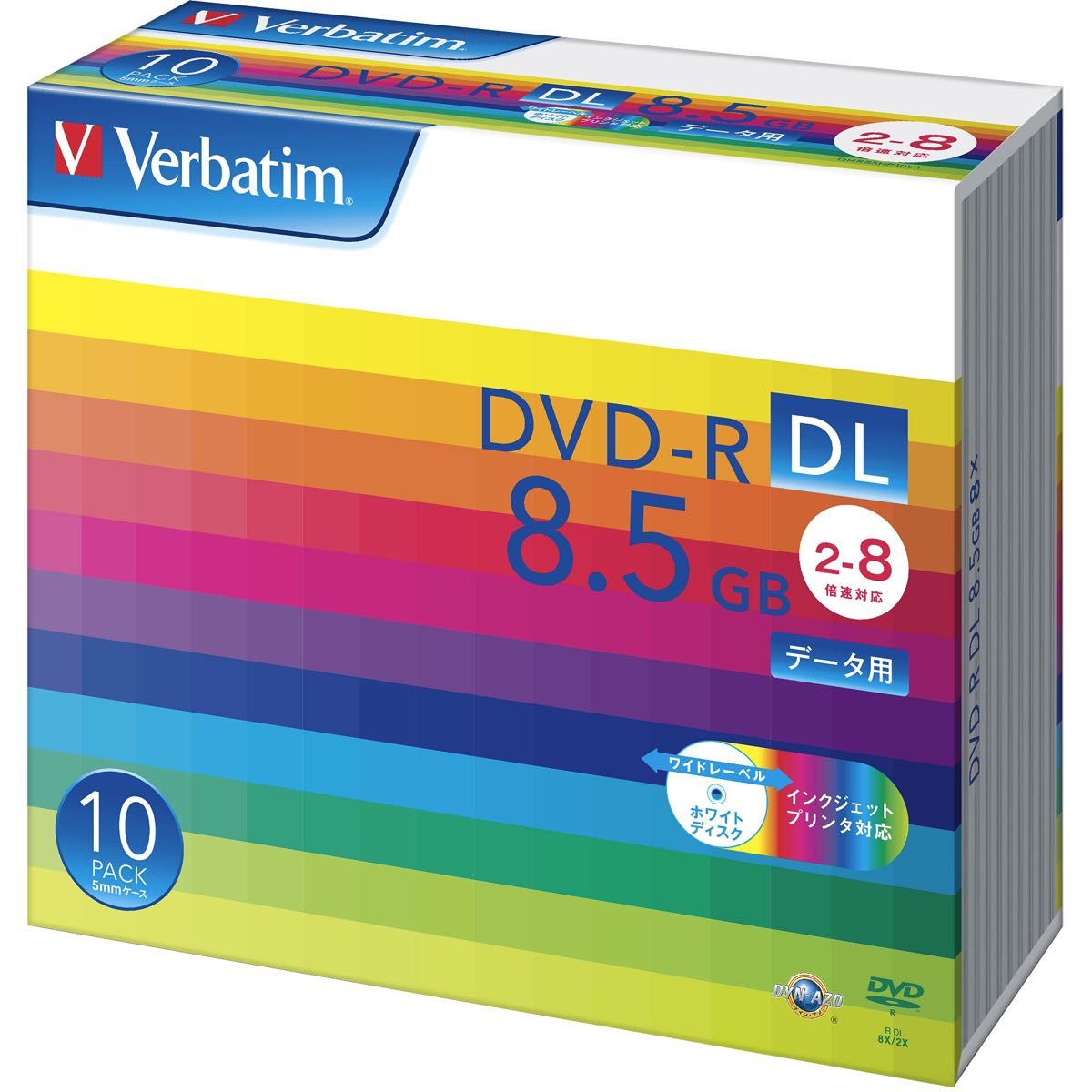 Verbatim DVD-R DL 8.5GB 10パック 5mmケース
