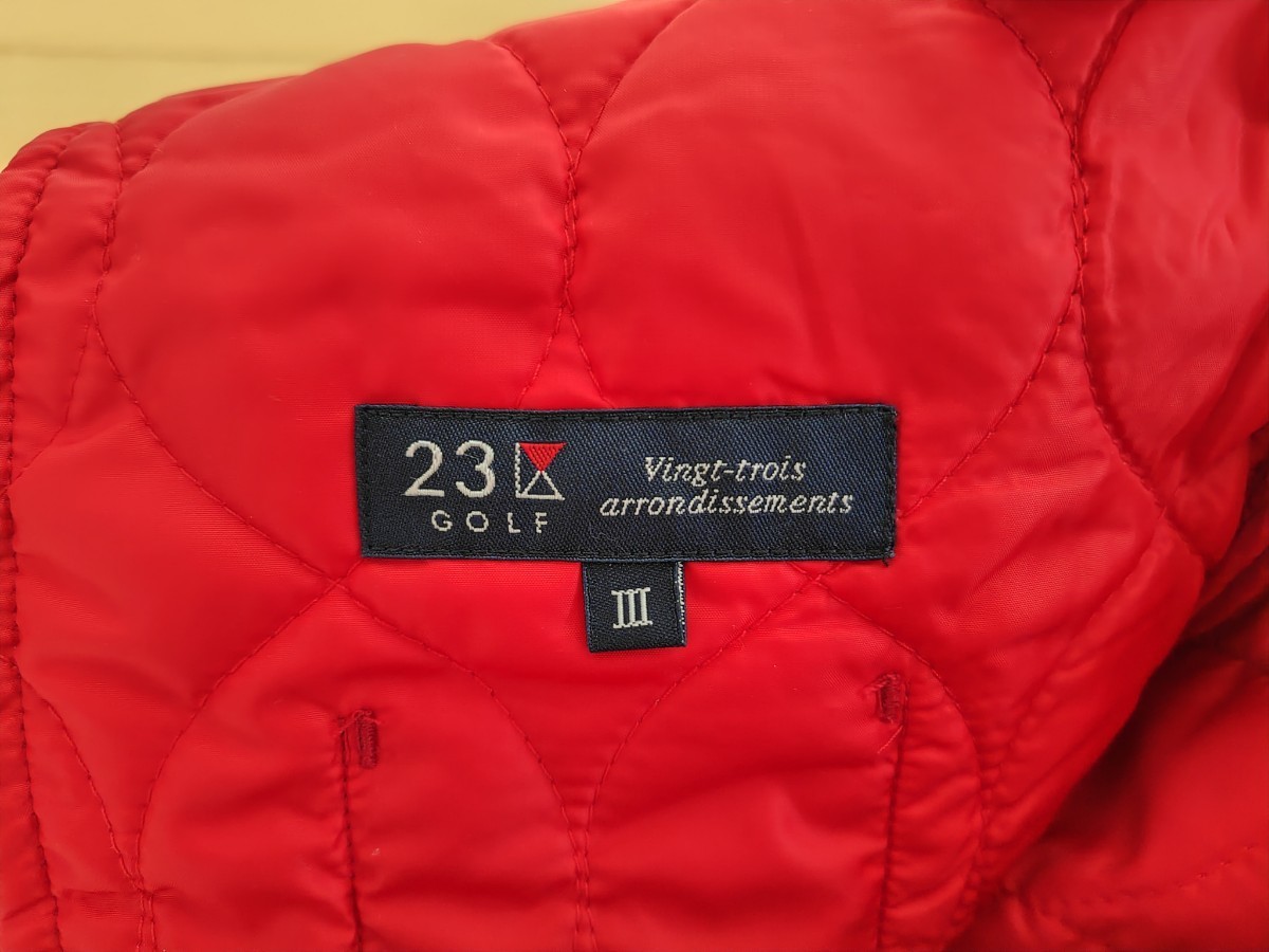 23区 ゴルフパンツ　3 LL 新品　未使用　赤　中綿　冬　パンツ　レッド　大きいサイズ　13号_画像5