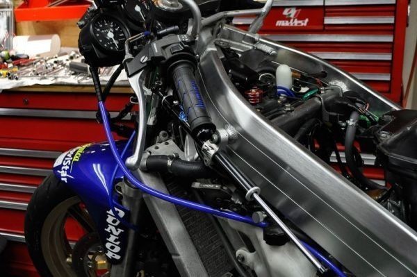 スピードメーターケーブル【 ブルー 】 NSR250R MC18 MC21 T2Racing ブルスピ_画像9