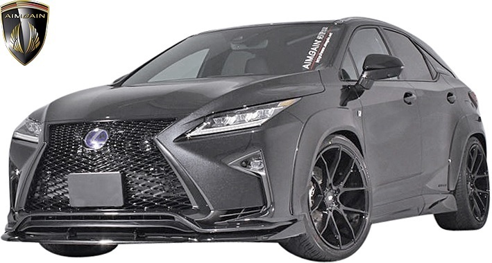 【M’s】レクサス 20 RX 前期 RX450h RX200t Fスポーツ (2015.10-2019.8) AIMGAIN 純VIP EXE フロントアンダースポイラー エイムゲイン_画像6