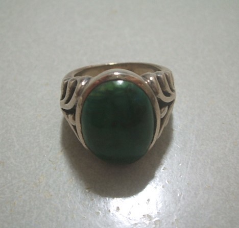 * silver ring SM stamp Indian jewelry * approximately 18 number 