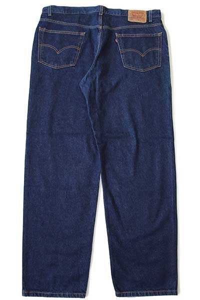 ★00s メキシコ製 Levi'sリーバイス 550 デニムパンツ w42 L32★209 オールド ジーンズ テーパード ワイド バギー 濃紺 ビッグサイズ_画像3