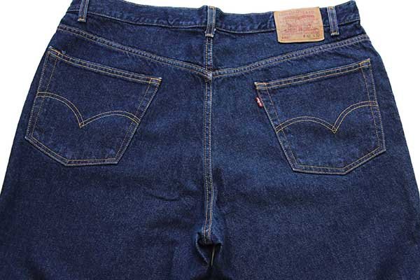 ★00s メキシコ製 Levi'sリーバイス 550 デニムパンツ w42 L32★209 オールド ジーンズ テーパード ワイド バギー 濃紺 ビッグサイズ_画像5