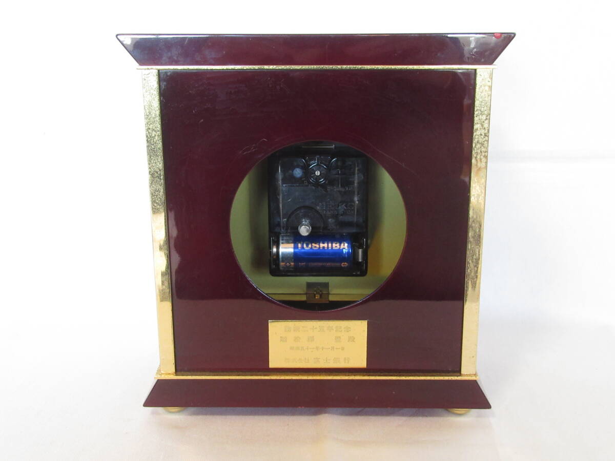 【即決】SEIKO セイコー（銀座和光/WAKO）真鍮 クォーツ置時計　昭和51年 レトロ ビンテージ　インテリア