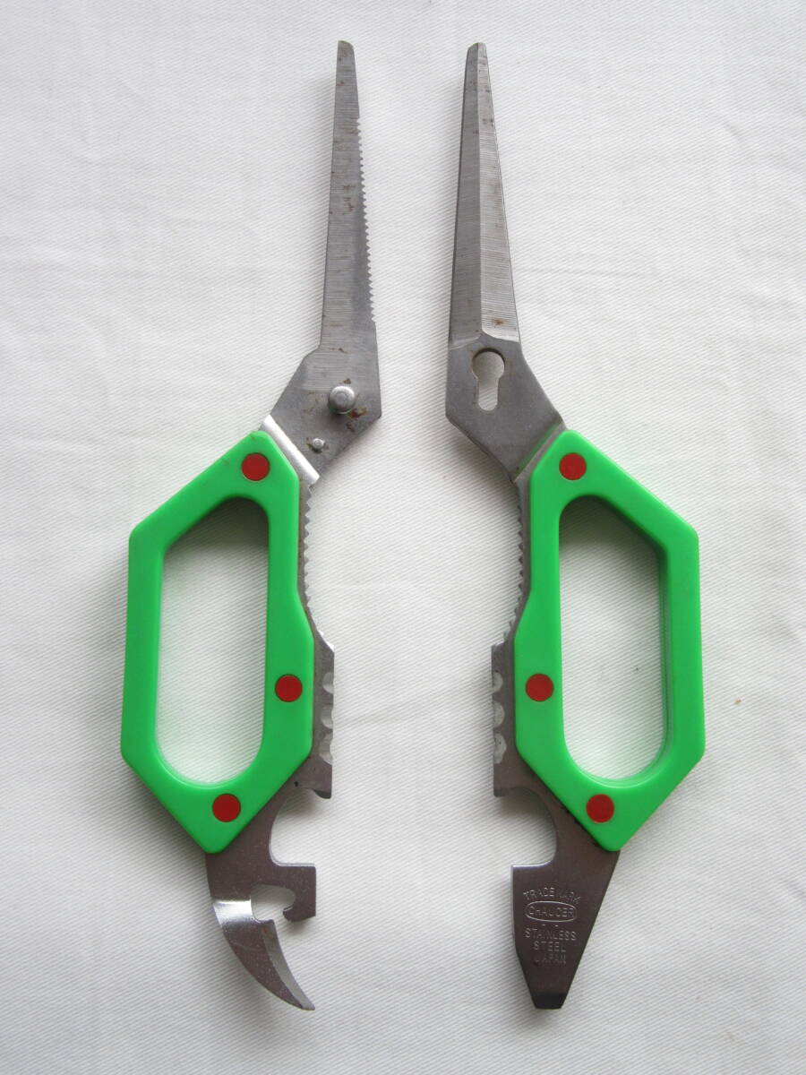 【即決価格】日本製 ADVENTURER CHAUGER CAMPING SCISSORS 多目的ハサミ シザー（キャンプ・アウトドア用品/ツール）革ケース付き の画像6