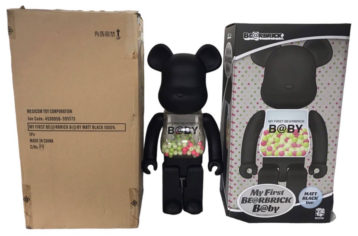 HFD1109 ★限定品・美品★ メディコムトイ MY FIRST BE@RBRICK B@BY MATT BLACK Ver. 1000％