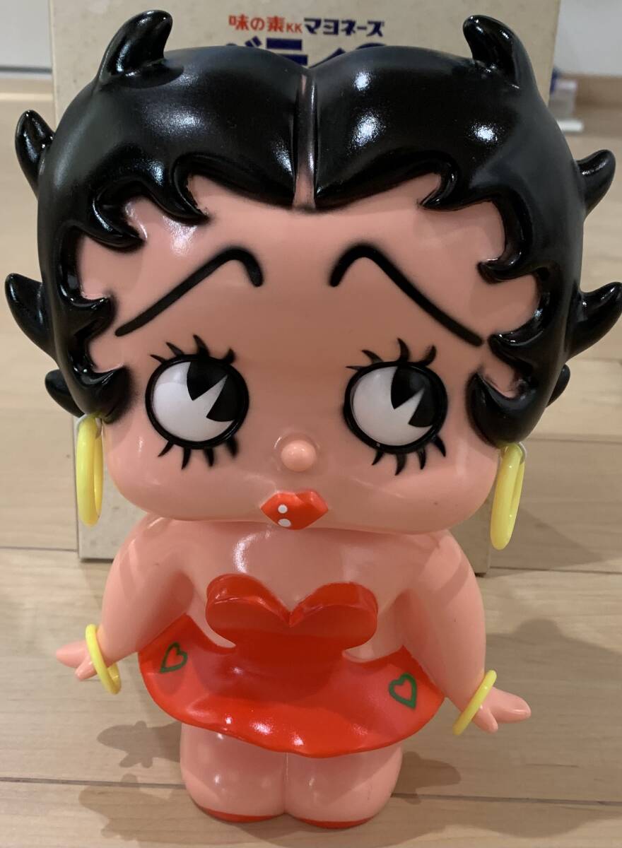 ほぼ新品 Betty Boop ベティちゃん 非売品 ノベルティ ソフビ人形 フィギュア 味の素 マヨネーズ 昭和 レトロ 箱付き