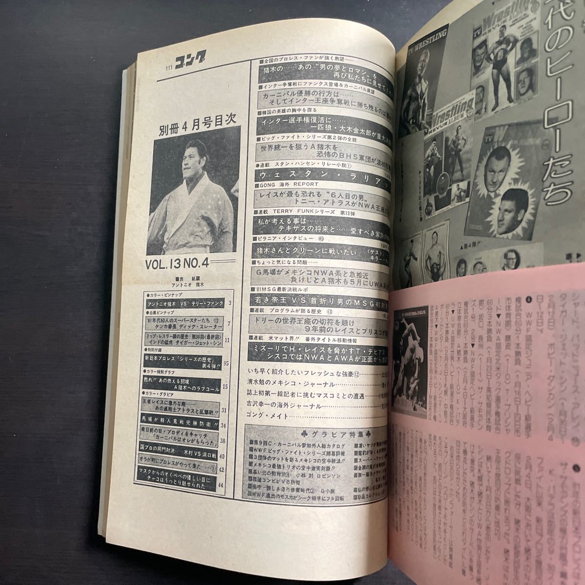 ＊別冊ゴング　昭和56年4月号　_画像8