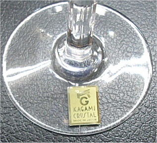 no.01　美品　KAGAMI CRYSTAL カガミクリスタル ワイングラス_画像5