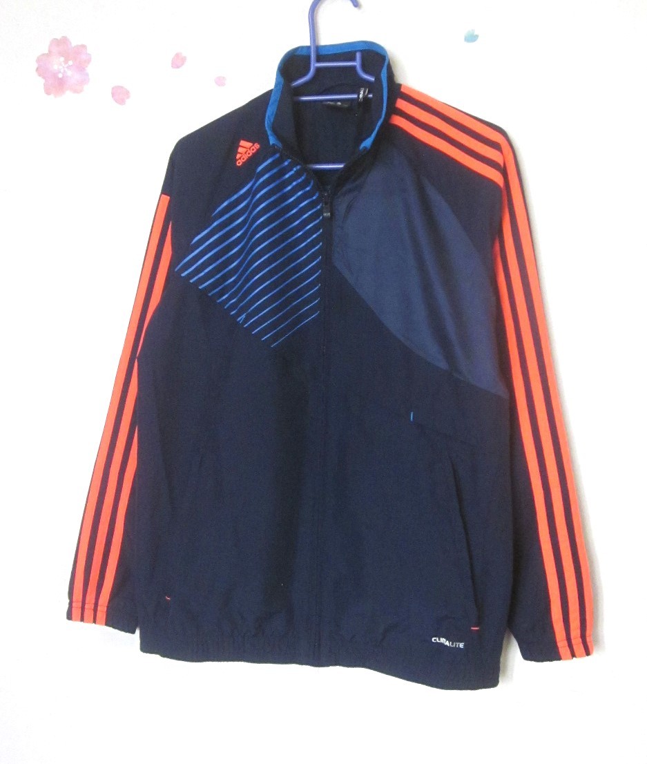 adidas アディダス 内側メッシュ Climalite ジャケット 160cm ウインドブレーカー プレデター サッカー 男の子 上着 6578_画像1