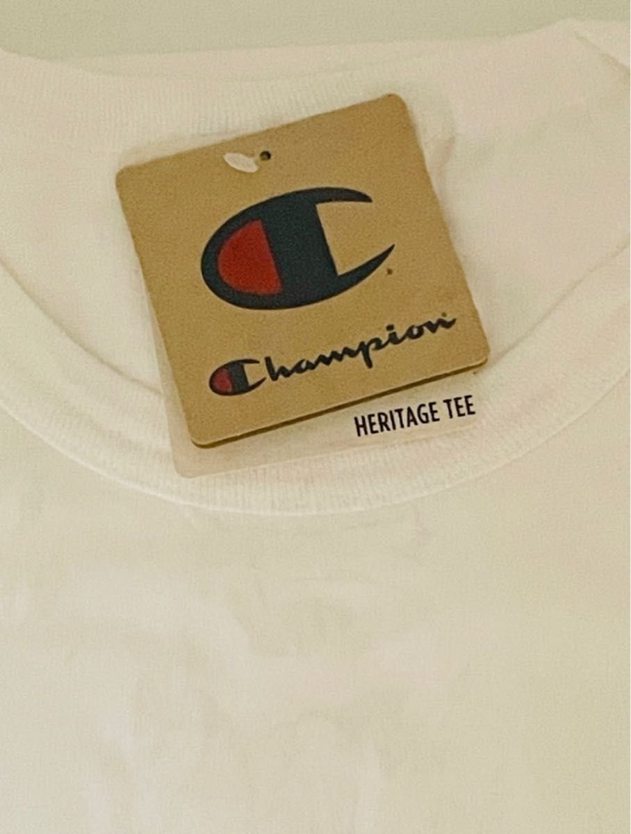 【Champion(チャンピオン) 4,950円/スクリプト ロゴ クルーネック Tシャツ】LLサイズ