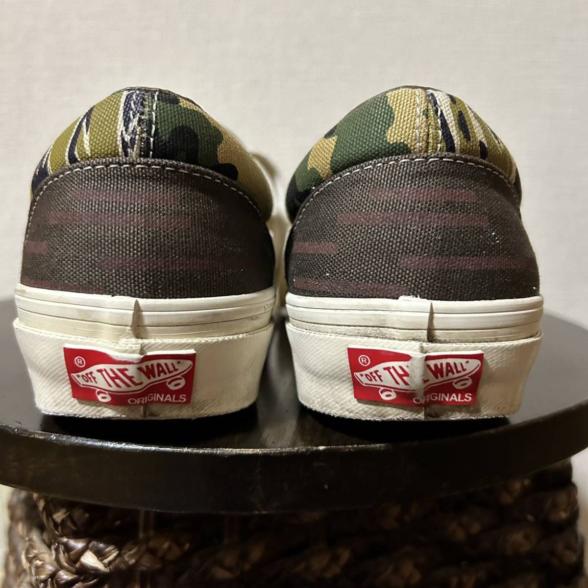 25.5cm！VANS バンズ エラ マルチ迷彩 古着中古スニーカー 箱無し メンズ レディース_画像6