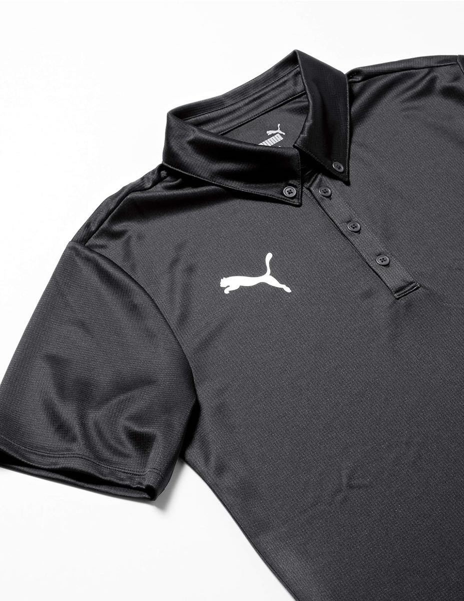プーマ　スポーツポロシャツ　ゴルフシャツ　ブラック Sサイズ　5,500円→2,980円_画像3