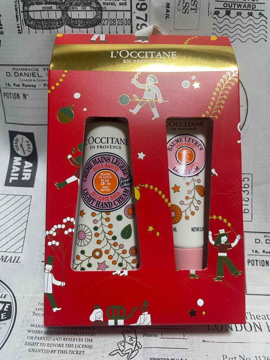 【数量限定品】L'OCCITANE フローラルコットン スノーシア ハグ＆キス