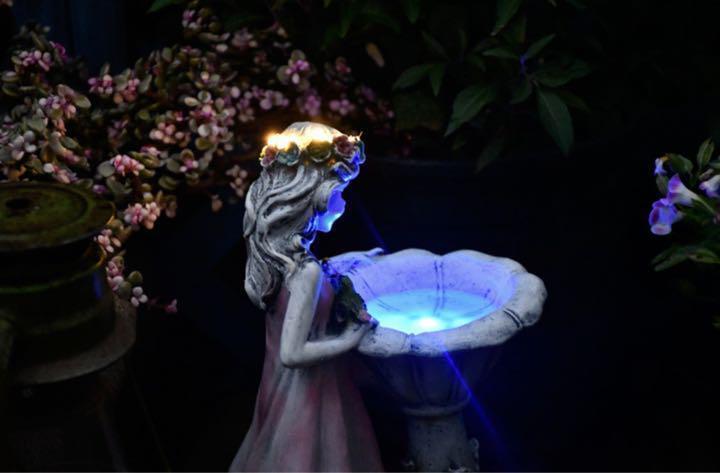 女の子天使銅像・ライト付き・置物・北欧雑貨・韓国風・欧州風_画像8