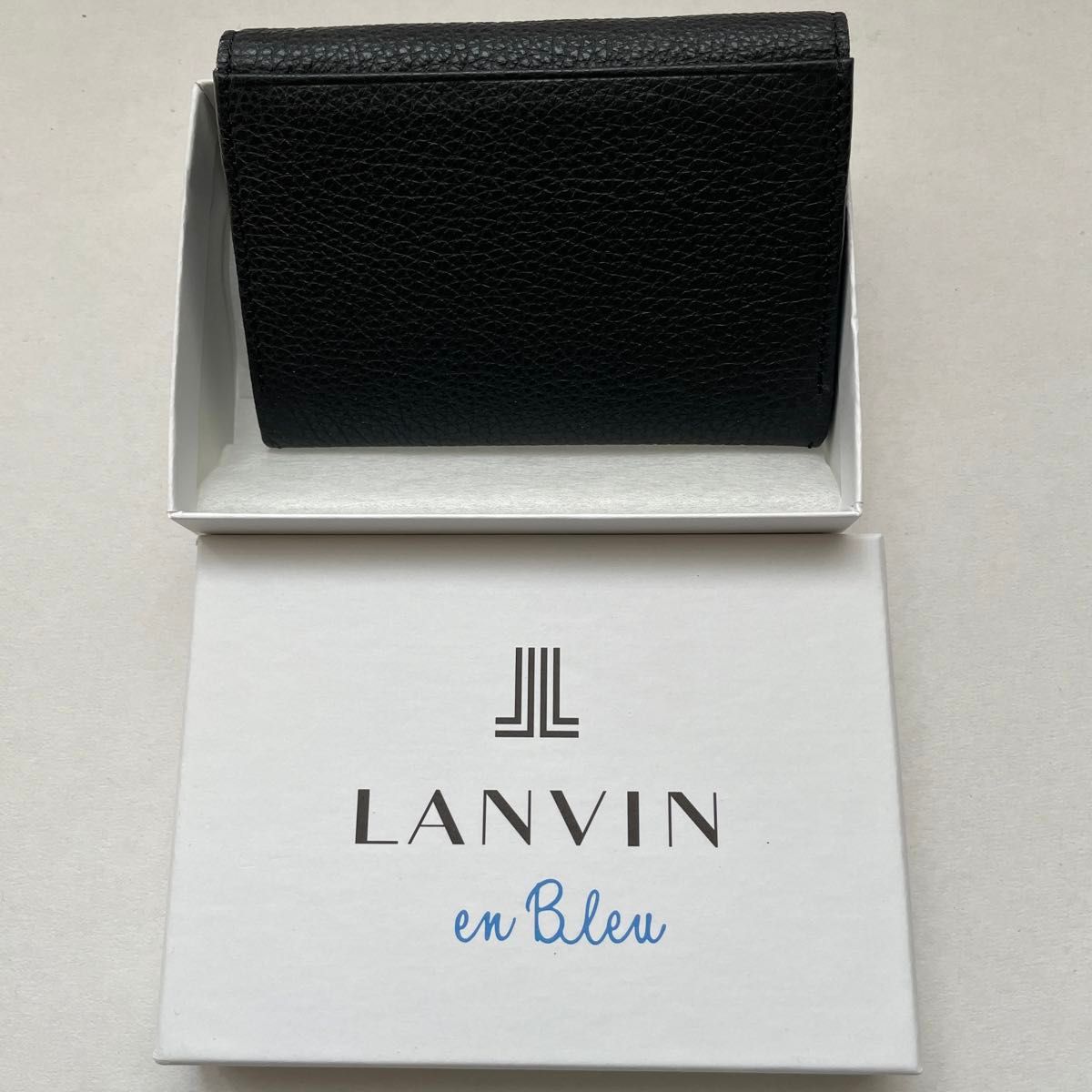 LANVIN en Bleu ランバンオンブルー　名刺入れ カードケース レザー LANVIN ランバン