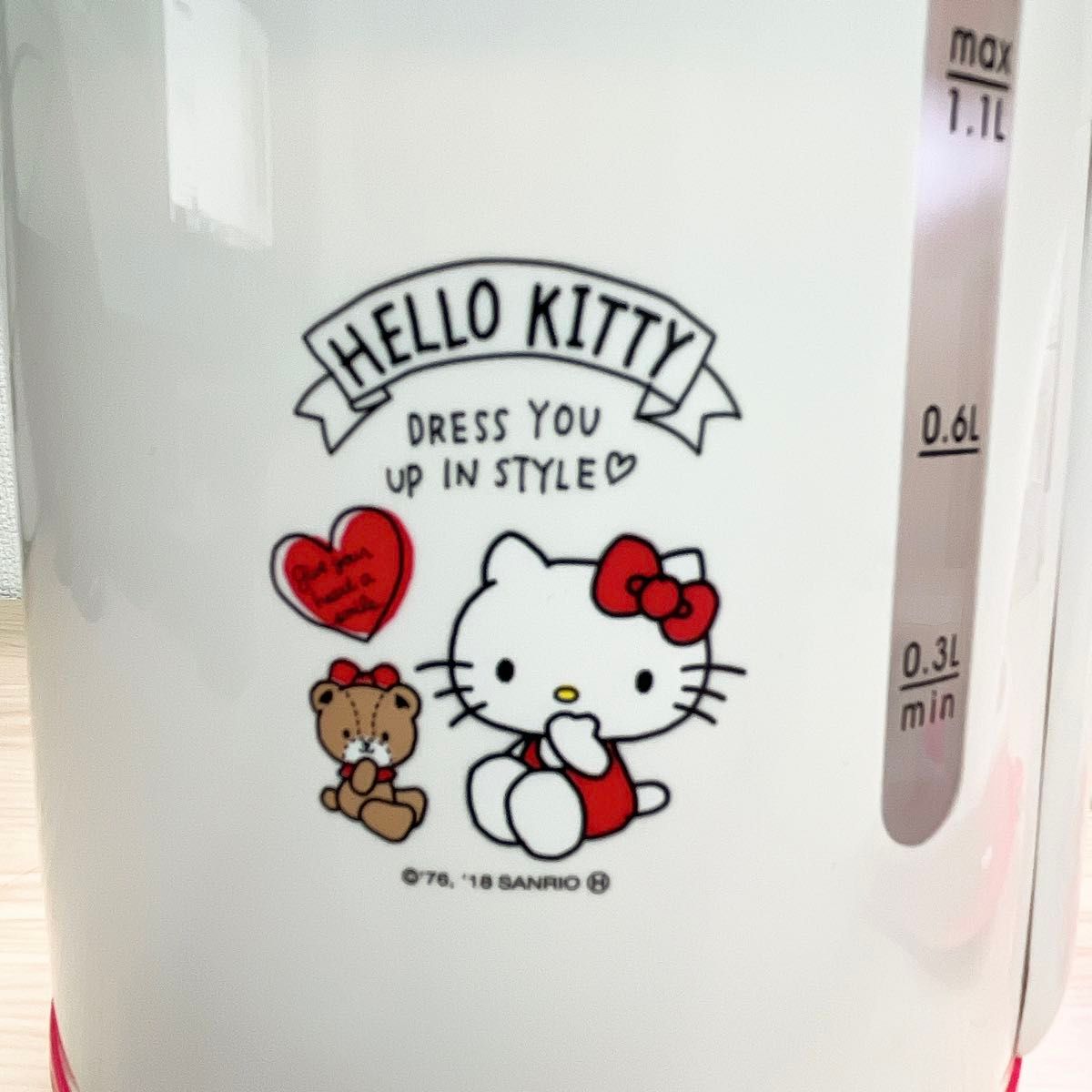 SANRIO　ハローキティ　電気ケトル１．１Ｌ　ＴＡ－Ｂ０２－０４