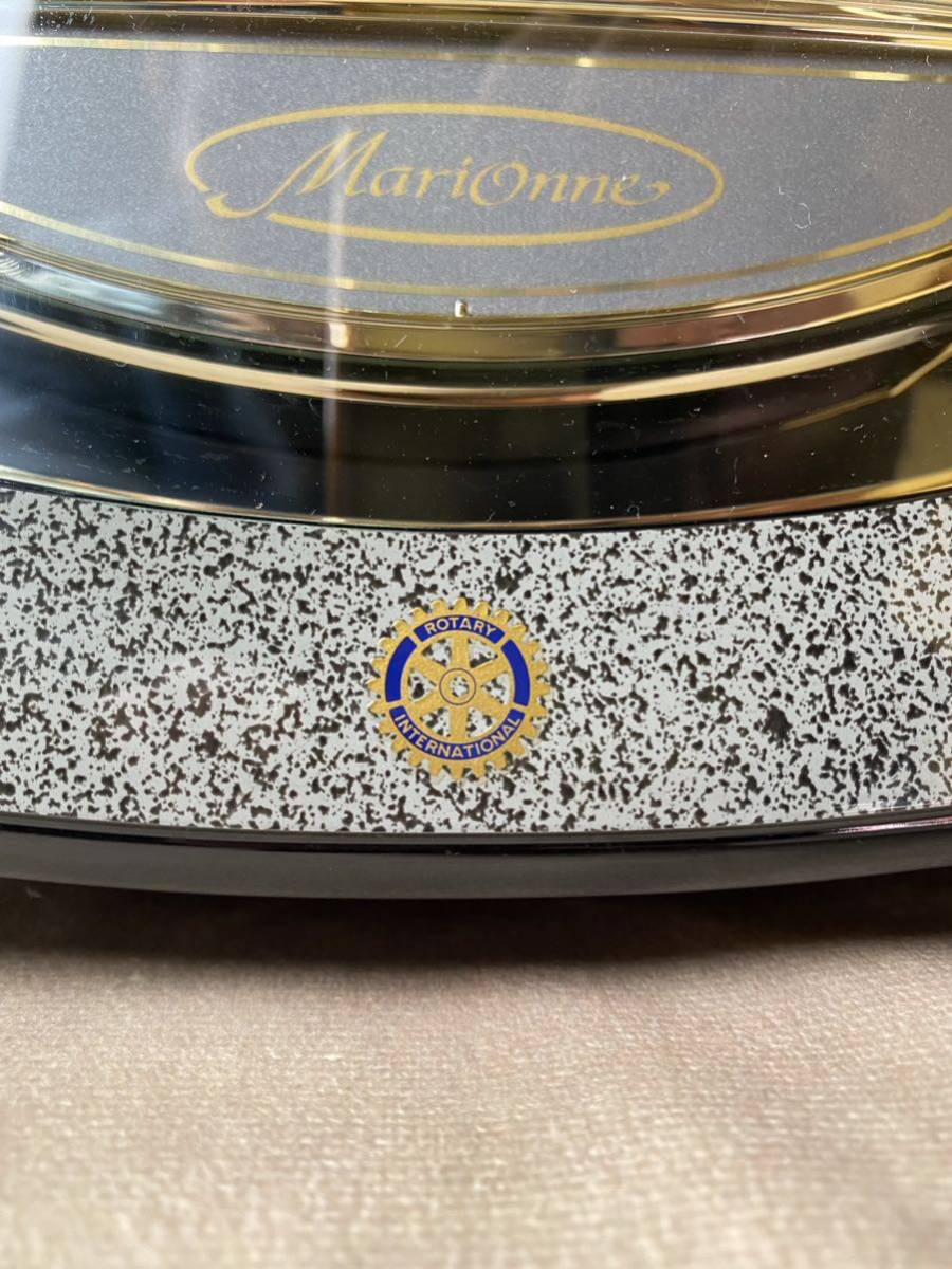 ビンテージ SEIKO Marionne からくり時計 掛け時計 クォーツ RE523N 時計機能は不動 セイコー マリオーヌ ロータリークラブ エルヴィス_画像5