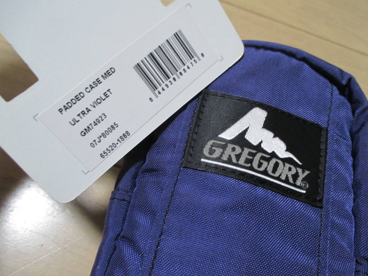 ★美品＜ GREGORY ＞ 旧ロゴ・グレゴリー パデッドケース Ｍ（PADDED CASE / カラビナ付）パープル（紫）ポーチ / GO OUT★_画像5