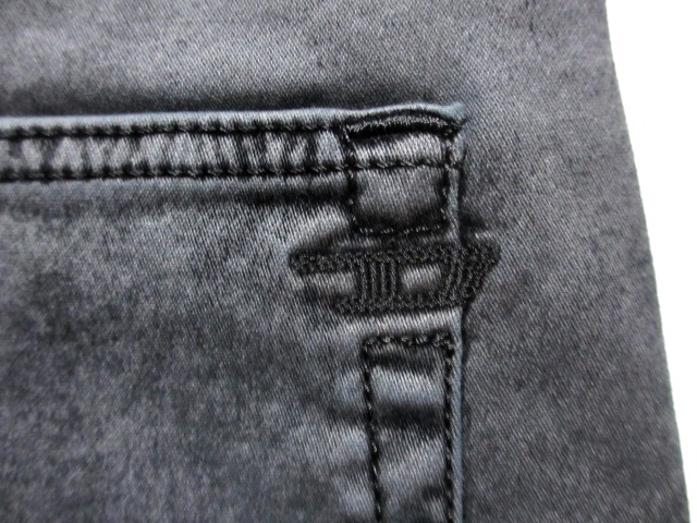 即決 美品 新型NEWジョグジーンズ DIESEL D-STRUKT JOGG ディーゼル ストローク W32実80 スリム ストレッチデニム 細身美脚デザイン メンズ_「D」刺繍がオシャレ
