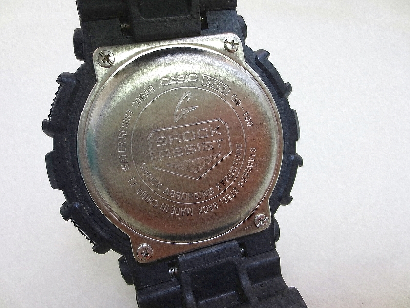 IW-7302R CASIO 腕時計 GD-100 G-SHOCK 電池交換済 動作保証付の画像5
