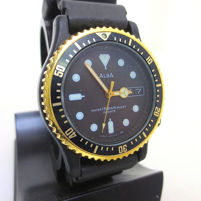 IW-7265R　SEIKO ALBA　腕時計　V348-6080　電池交換済 動作保証付_画像1