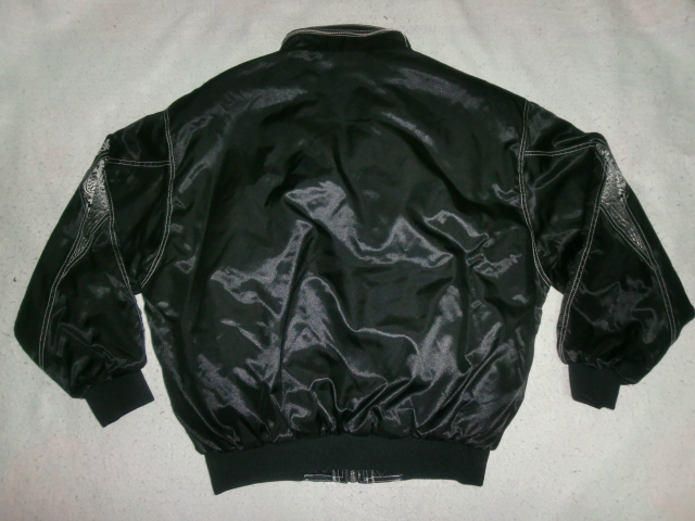 ★`90s日本製 asics グランドコート M `97製アシックス XGW523 グラコン 中綿ベースボールジャケット ブラックの画像5