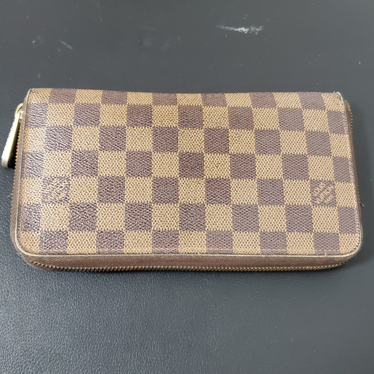 1円～LOUIS VUITTON ルイヴィトン N60003 ダミエ ジッピー オーガナイザー ラウンドファスナー 長財布 835_画像2