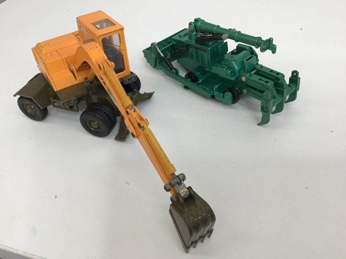 ●営SA395-80　Diapet ダイヤペット 働く自動車 KOMATSU まとめ 12点セット ショベルカー ブルドーザー ミニローダ 他_画像6