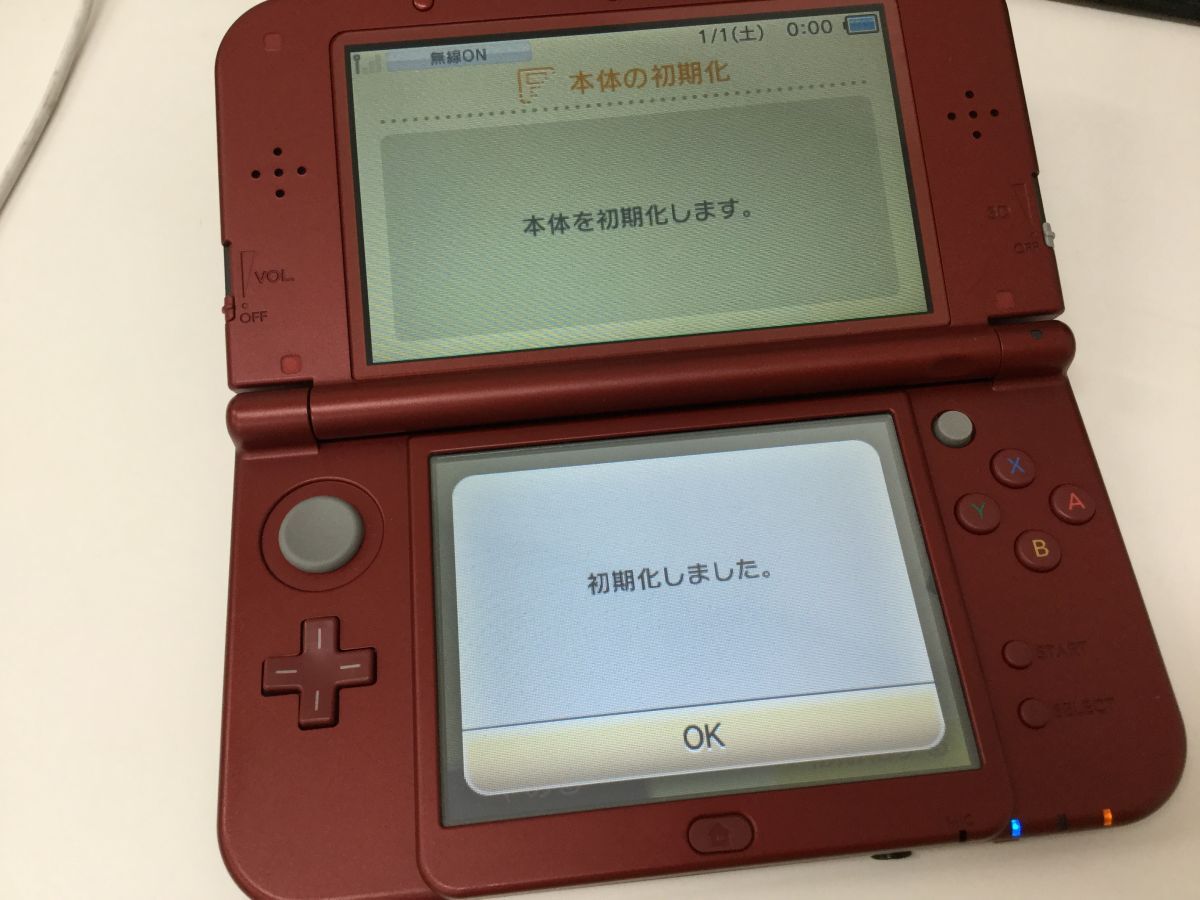 ●営SA427-60　Nintendo ニンテンドー 任天堂 new3DSLL new 3DS LL ゲーム RED-001 本体_画像3