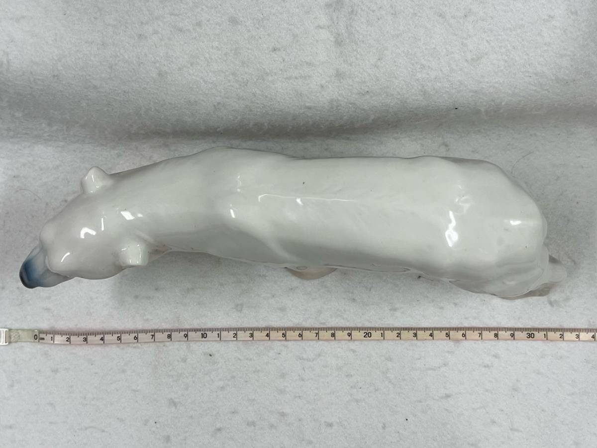 33043【シロクマ】B&G/ビングオーグレンダール　白熊　フィギュリン　陶器人形　置物　オブジェ　大型　約31cm_画像2