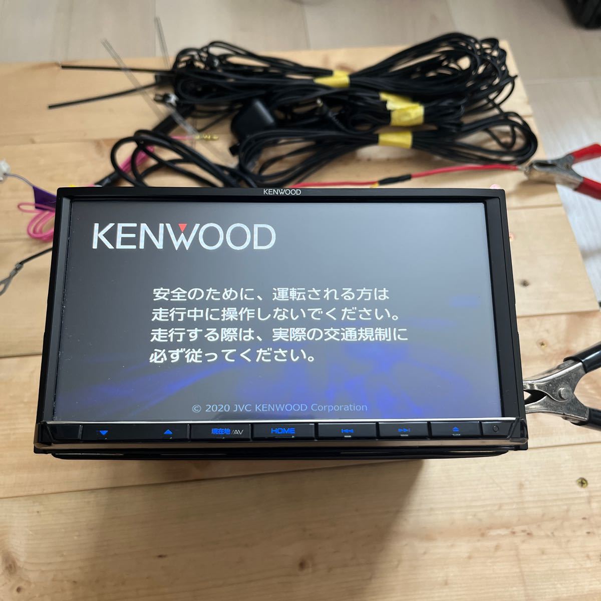 KENWOOD MDV-S707 彩速ナビ Bluetooth DVD SD CD USB 地デジ 地図データ2019年_画像1