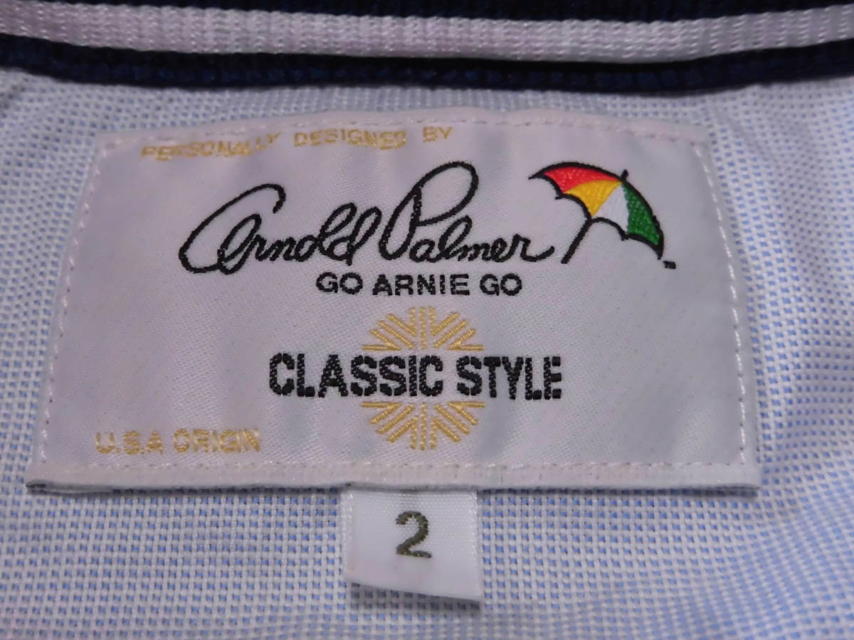 USEDアーノルドパーマー ポロシャツ ピンクGO ARNIE GO CLASSIC STYLE サイズ2　 古着　 Arnold Palmer　ゴルフ_画像7