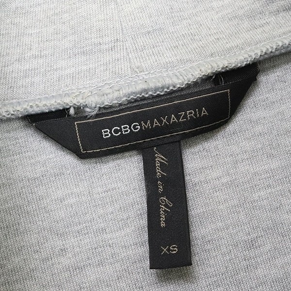 ◆BCBG MAXAZRIA マックスアズリア ストレッチ フロント刺繍 ハイネック モックネック ワンピース グレー XS_画像4