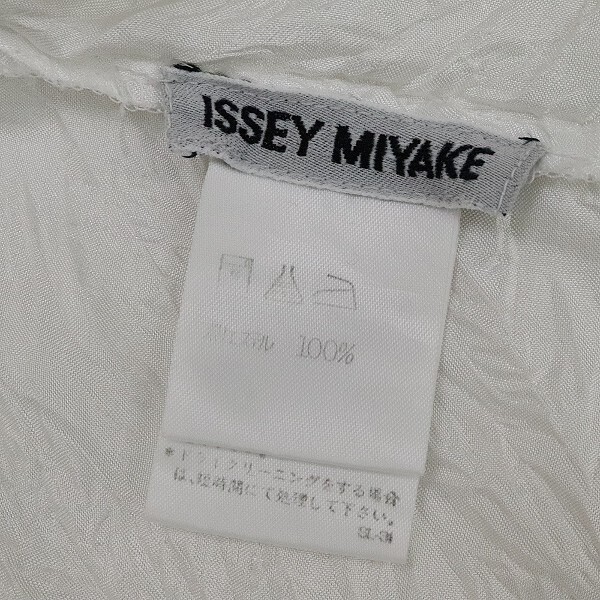 ◆ISSEY MIYAKE イッセイミヤケ シワ加工 トップス カットソー 白 ホワイト M_画像4