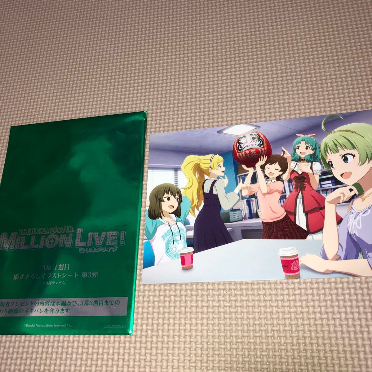 アイドルマスターミリオンライブ! 3幕１週目 入場者特典 イラストカード　ミリアニ　ミリシタ