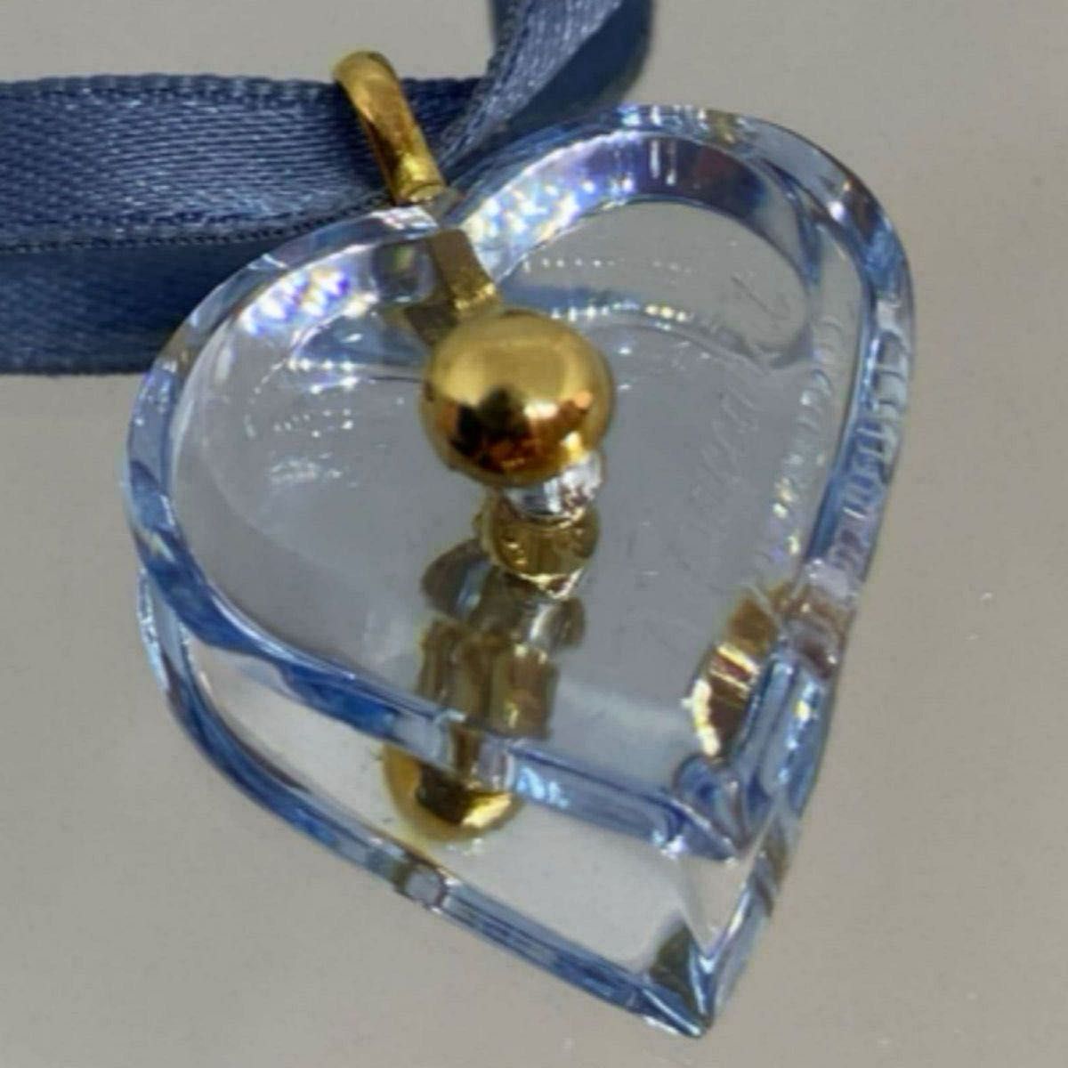 Baccarat・バカラ・750刻印(K18YG)・ブルー ハートチョーカー Baccarat・バカラ・750刻印(K18YG)・ブルー ハートチョーカー