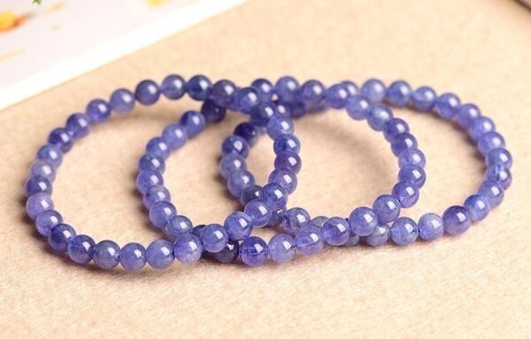  tanzanite Tanzanite blue zoi site .. stone ...... bracele 7A 10mm Power Stone natural stone 