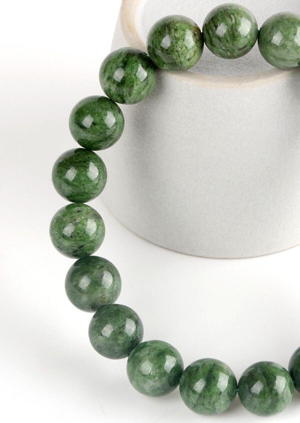 クロムダイオプサイド Chrome Diopside 透輝石 とうきせき ブレスレット Bracelet パワーストーン 玉サイズ12mm 天然石_画像4