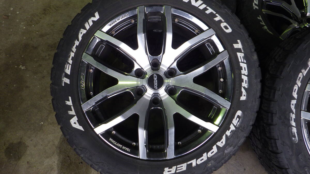 20インチ　NITTO　RAYS　タイヤホイール4本セット　265/50R20　8.5J　139.7　6穴_画像2