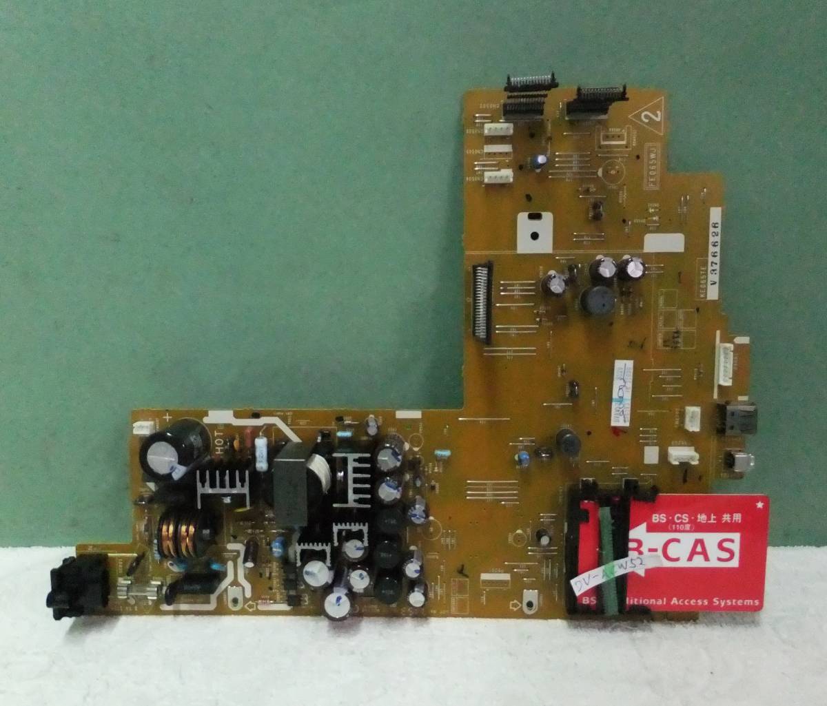  recorder DV-AC82/ACW72/ACW52/ACV52 power supply board B-CAS card 7 pieces set used 