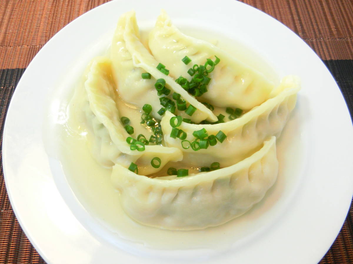 Сплошная кожа Gyoza привлекательна!