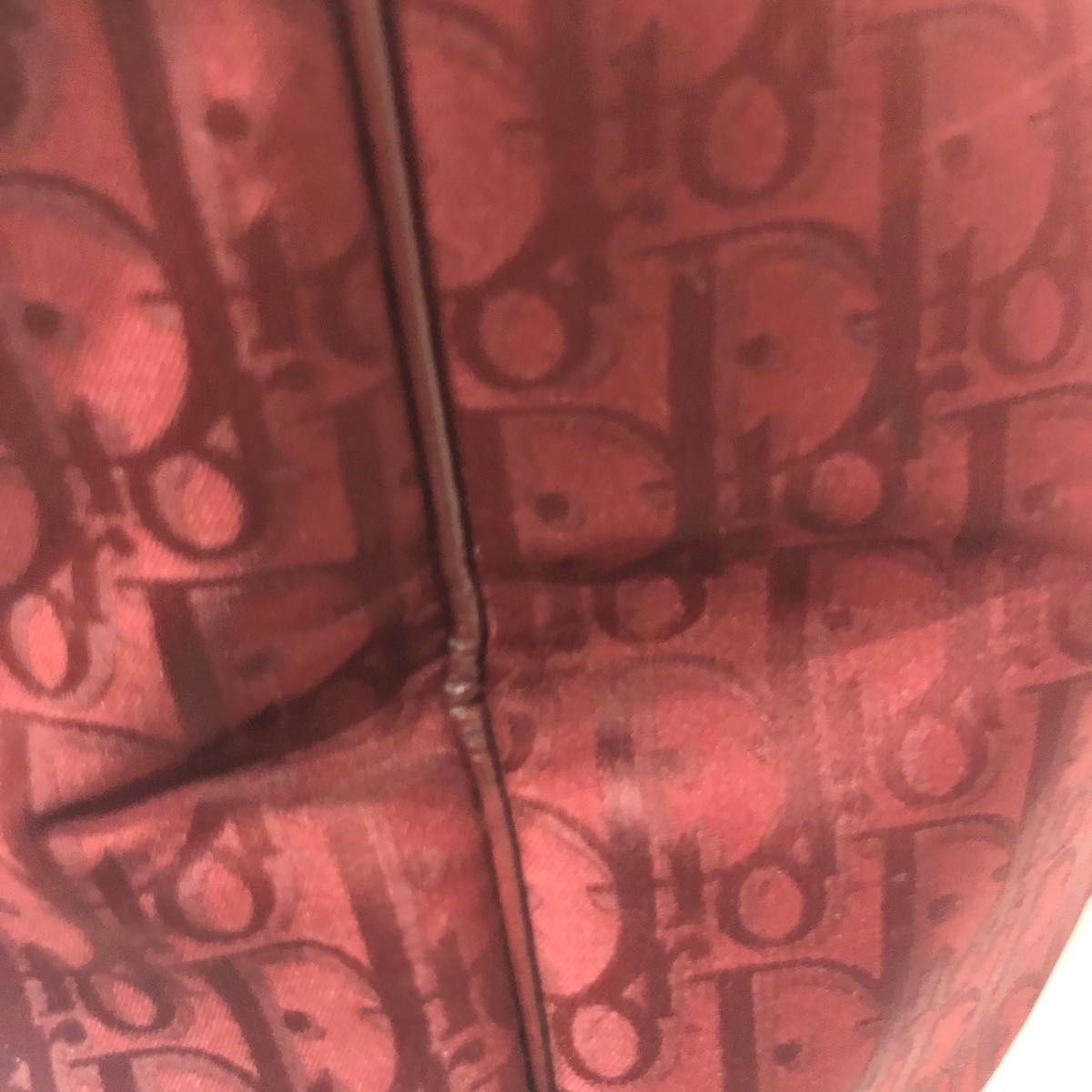 超希少】Christian Dior トロッター ボストンバッグ レッド 超希少】Christian Dior トロッター ボストンバッグ レッド