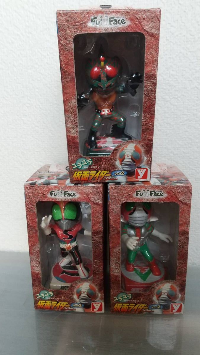 仮面ライダー フィギュア 首ふりマスコット　Vol-1、2 全6種　未開封_画像2