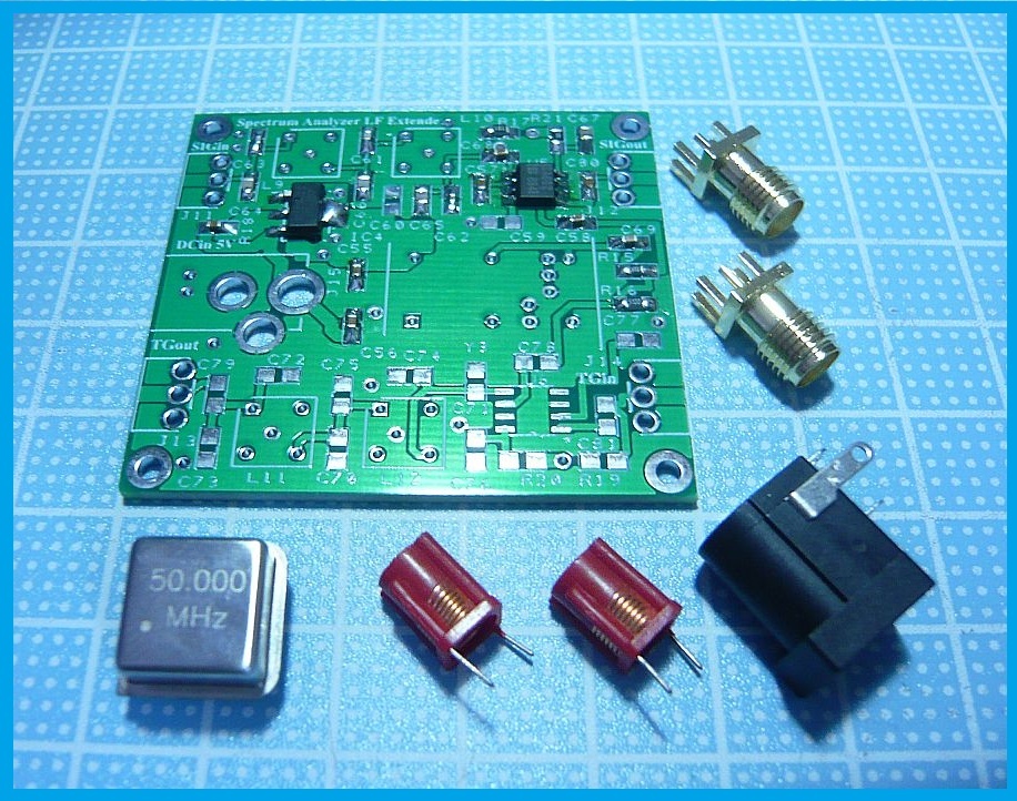 X661K_ RJX601 RTL-SDR 用 50MHz -up Converter kit LW-BC-HF受信 アクティブDBMのSA602（SA612)タイプ_お送りする内容です。