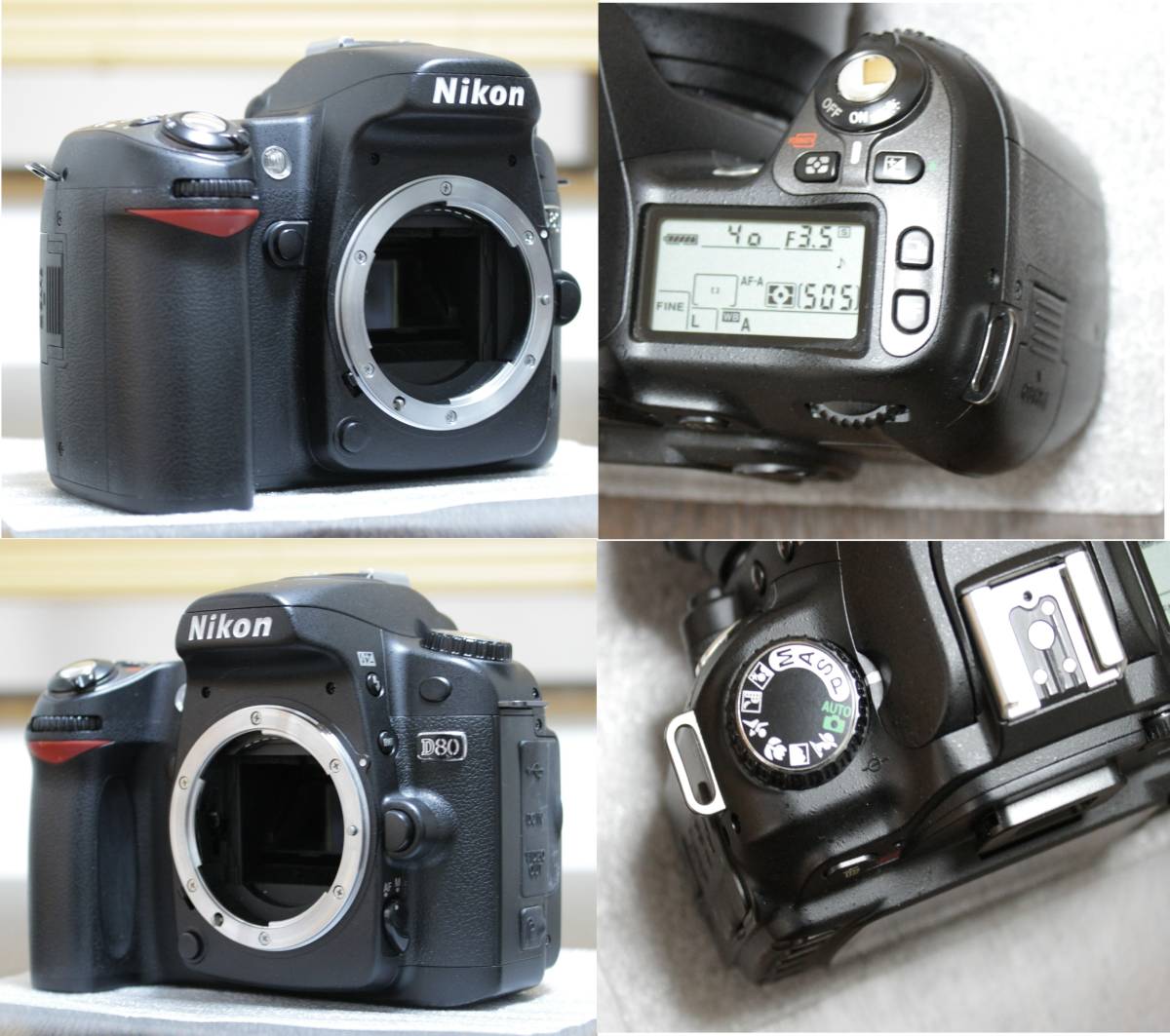 ●○C Nikon D80 シャッター回数3616回 動作確認 中古品 C○●_画像3