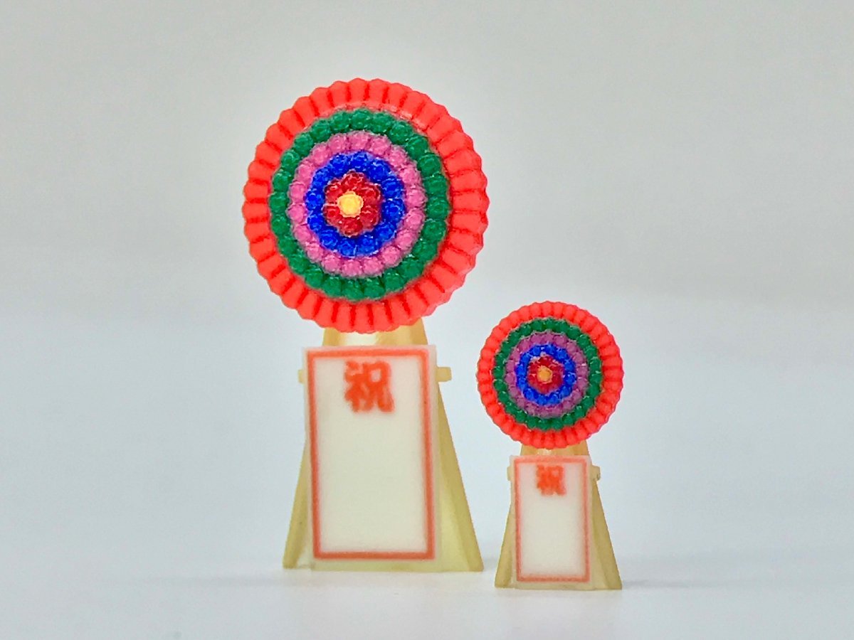 フルカラー　花輪（1/150）　すずめ模型製3Dプリントパーツ　N-S260_画像3