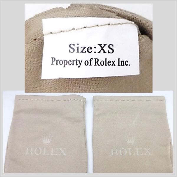 ロレックス 販売店専用 手袋 XS ハンドグローブ 正規ディーラー ★ ROLEX ケース 箱 冊子タグ ディスプレイ 腕時計スタンド 非売品 1729-終_画像3