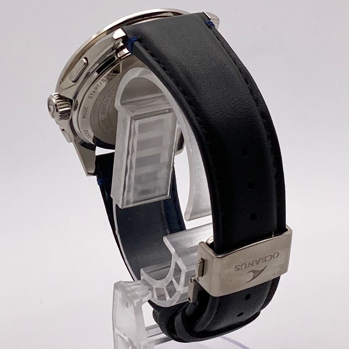 【稼働 美品】CASIO カシオ オシアナス OCW-T2600 クロノグラフ デイト 黒文字盤 メンズ腕時計 電波ソーラー 2-11-B_画像4