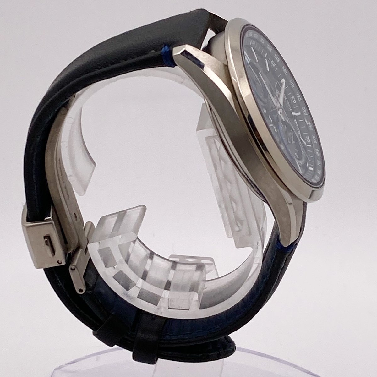 【稼働 美品】CASIO カシオ オシアナス OCW-T2600 クロノグラフ デイト 黒文字盤 メンズ腕時計 電波ソーラー 2-11-B_画像3